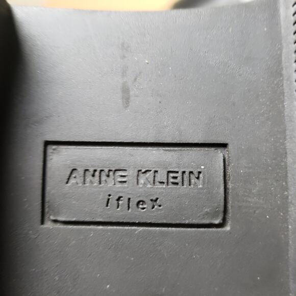 Anne Klein Women's 10 Black Leather Loafers Classic Fall Academia Comfort Office - Picture 6 of 8